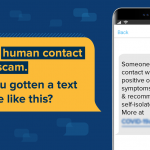 Scammers send fake COVID-19 contact-tracing text messages