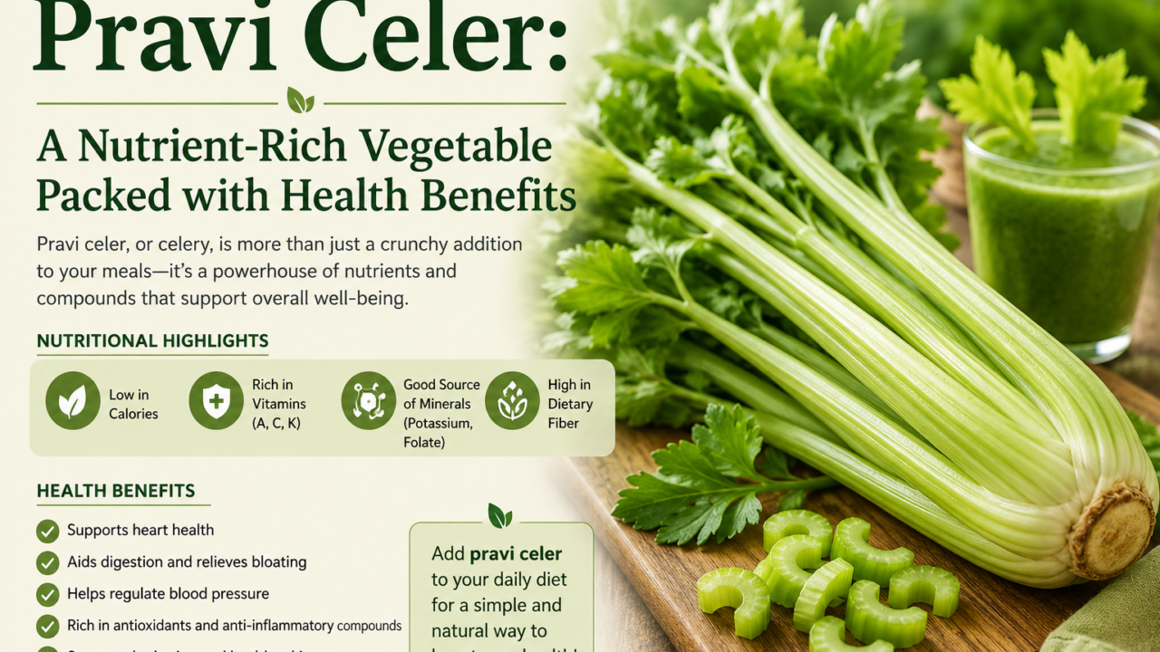Pravi Celer: A Nutrient-Rich Vegetable Packed With Health Benefits